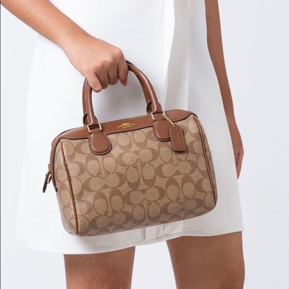 Coach Mini Bennet Satchel Purse in Signature Print